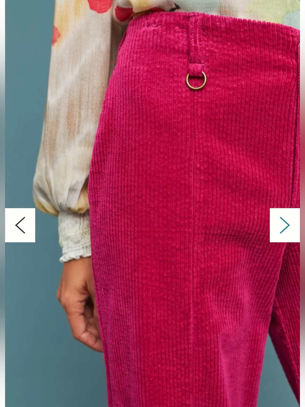 Anthropologie Wide-Wale Corduroy Trousers size 27 - Picture 2 of 6